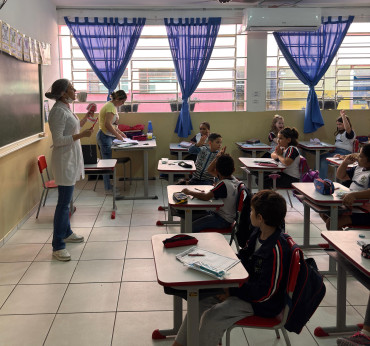 Foto 62: Saúde Bucal vai até as Escolas Municipais e particulares de Quatá