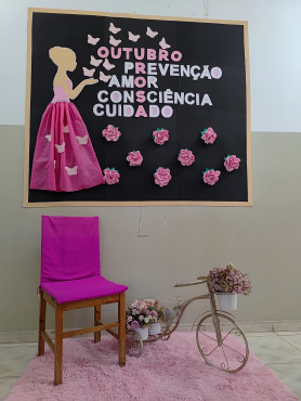 Foto 11: Saúde realiza ações alusivas a Campanha do outubro Rosa