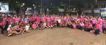 Foto 59: Caminhada e Passeio Ciclístico em prol do Outubro Rosa