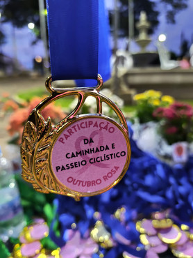 Foto 3: Caminhada e Passeio Ciclístico em prol do Outubro Rosa