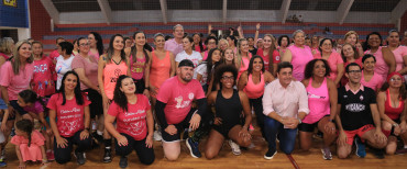 Foto 114: Aulão de Zumba e Ritmos: em especial ao Outubro Rosa!