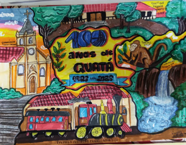 Foto 24: Quatá realiza 1º Concurso: quem Come Mais Pizza e Concurso Arte na Caixa