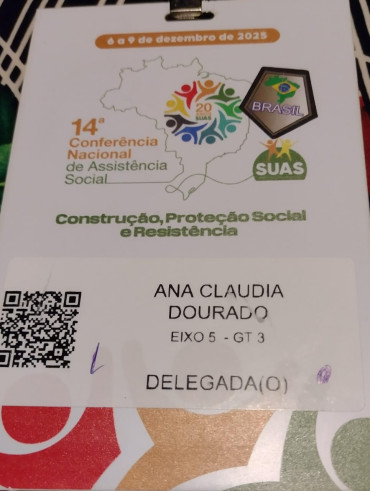 Foto 3: Quatá marca presença na 14ª Conferência Nacional de Assistência Social