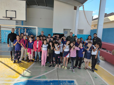Foto 41: Palestra de conscientização sobre o combate ao tráfico de animais silvestres