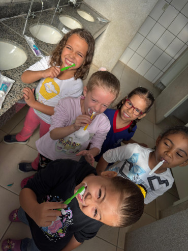 Foto 10: Saúde Bucal vai até as Escolas Municipais e particulares de Quatá