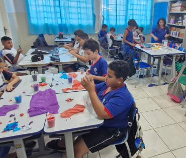 Foto 11: Alunos do 4º ano do Ensino Integral da Escola 
