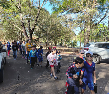 Foto 6: Alunos da Escola Orísia participam de ação educativa no Centro de Educação Ambiental de Paraguaçu Paulista