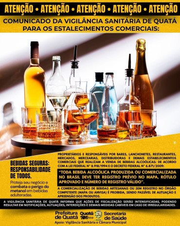 Foto 1: Bebidas Seguras: Responsabilidade de Todos!