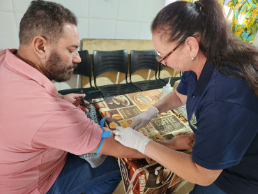 Foto 13: Campanha Novembro Azul: Saúde realiza exames em Funcionários Municipais