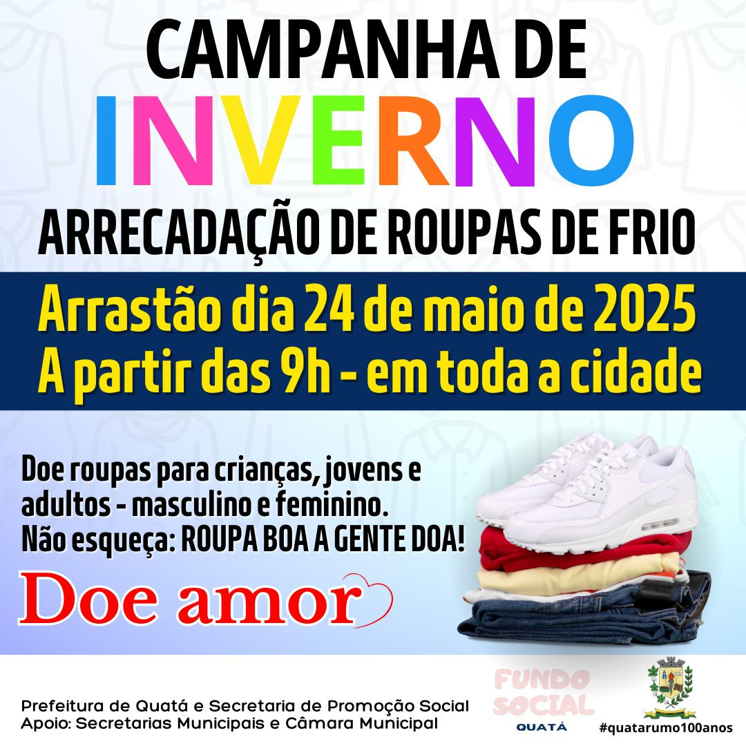 Foto 1: Arrastão dia 24 de maio de 2025, a partir das 9h - em toda a cidade