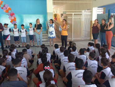Foto 163: Volta às Aulas em Quatá: Alunos recebem Kit Escolar e Mimo especial