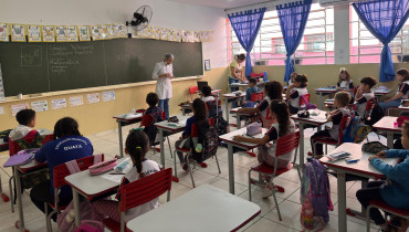 Foto 61: Saúde Bucal vai até as Escolas Municipais e particulares de Quatá