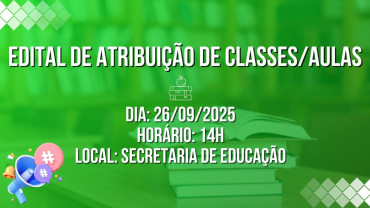 Edital de Atribuição de Classes/Aulas
