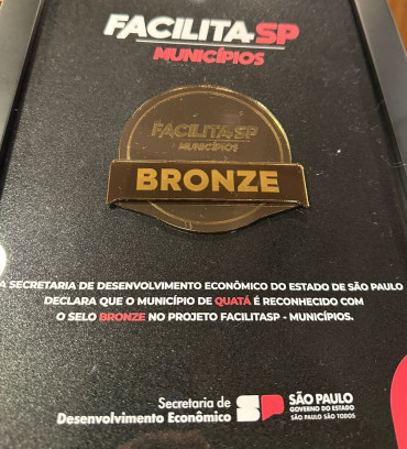 Foto 3: Prêmio Facilita SP: Prefeitura de Quatá conquista prêmio e reconhecimento estadual