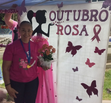 Foto 22: Caminhada e Passeio Ciclístico em prol do Outubro Rosa