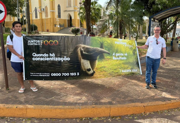 Foto 4: Blitz Ambiental conscientiza população sobre os riscos de queimadas em Quatá