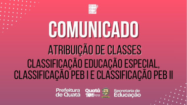Atribuição de Classes/Aulas 2026