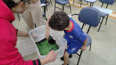 Foto 24: Prefeitura de Quata e Usina Ibéria promovem ação educativa para conservação de aves ameaçadas   