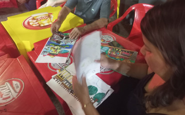 Foto 11: Quatá realiza 1º Concurso: quem Come Mais Pizza e Concurso Arte na Caixa