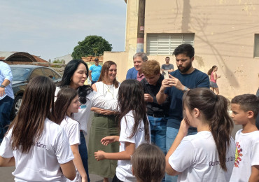 Foto 11: Primeira-dama do Estado de SP, Cristiane Freitas, visita Quatá