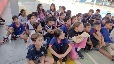 Foto 36: Palestra de conscientização sobre o combate ao tráfico de animais silvestres