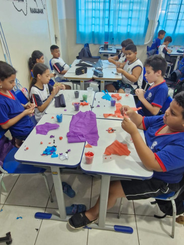 Foto 8: Alunos do 4º ano do Ensino Integral da Escola 