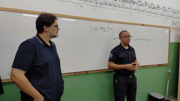 Foto 5: Guarda Municipal de Quatá realiza visita à Escola Chiquinho