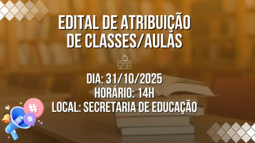 Edital de Atribuição de Classes/Aulas