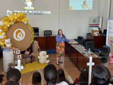 Foto 1: Palestra sobre Aleitamento Materno