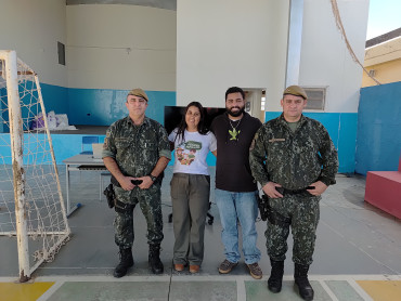Foto 42: Palestra de conscientização sobre o combate ao tráfico de animais silvestres