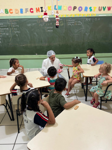 Foto 78: Saúde Bucal vai até as Escolas Municipais e particulares de Quatá