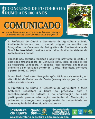 Foto 1: COMUNICADO: 1º CONCURSO DE FOTOGRAFIA RUMO AOS 100 ANOS