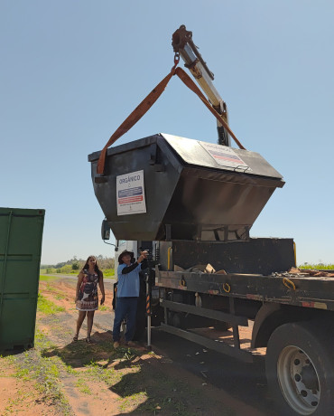 Foto 6: Implantação de caçamba e Ecoponto na Zona Rural