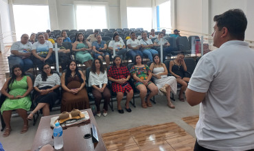 Foto 8: Palestra sobre Aleitamento Materno