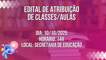 Edital de Atribuição de Classes/Aulas