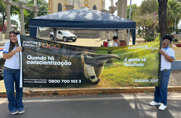 Foto 10: Blitz Ambiental conscientiza população sobre os riscos de queimadas em Quatá