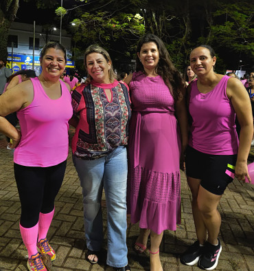 Foto 62: Caminhada e Passeio Ciclístico em prol do Outubro Rosa