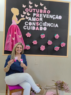 Foto 14: Saúde realiza ações alusivas a Campanha do outubro Rosa
