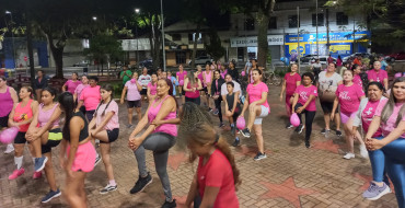 Foto 38: Caminhada e Passeio Ciclístico em prol do Outubro Rosa