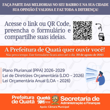 Foto 1: Preencha o formulário e compartilhe suas ideias.