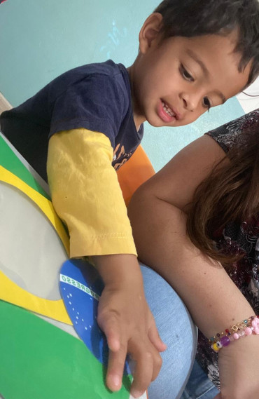 Foto 3: Creche Orísia comemora 7 de Setembro