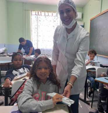 Foto 39: Saúde Bucal vai até as Escolas Municipais e particulares de Quatá