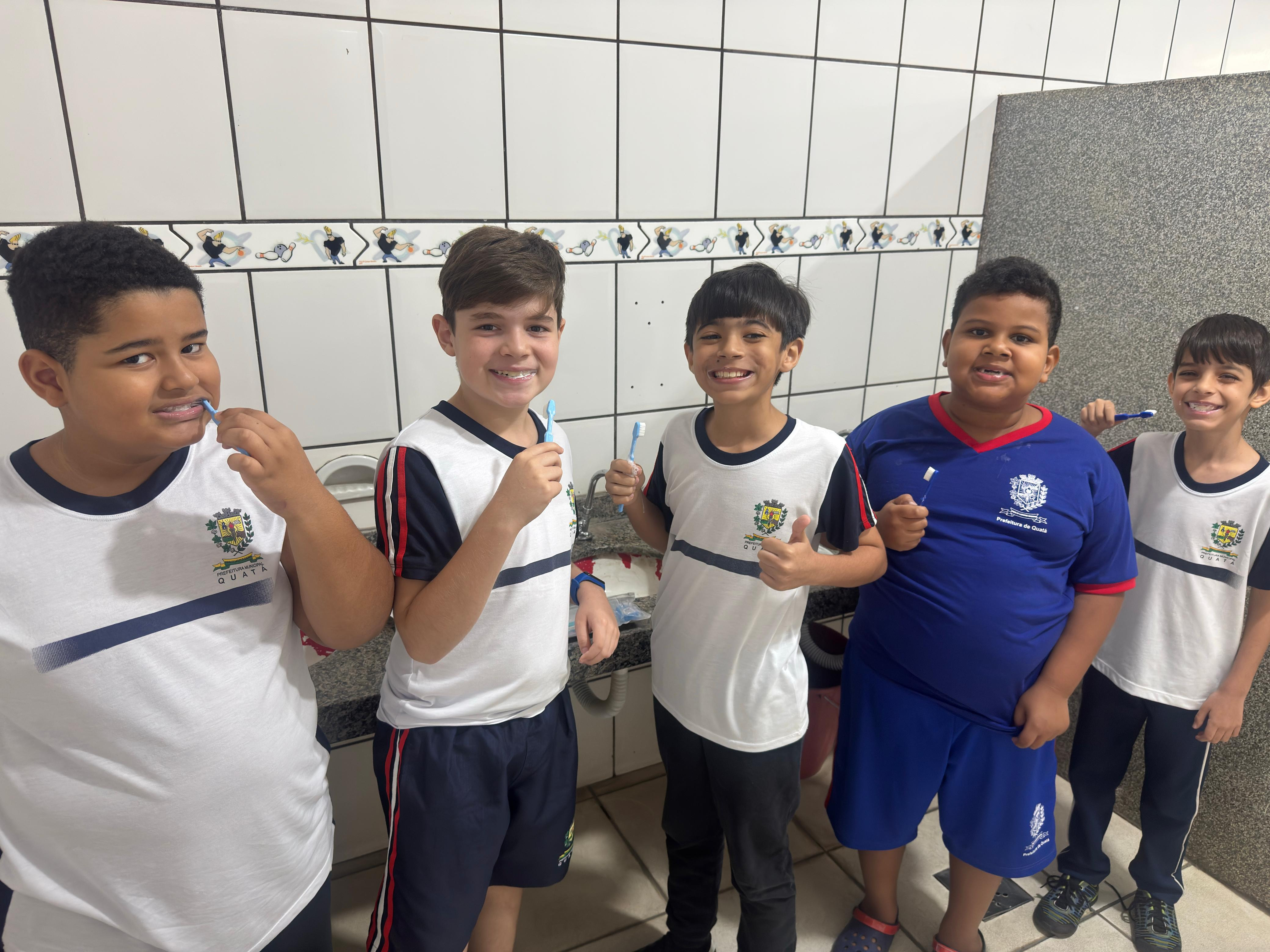Foto 3: Ações de prevenção em saúde bucal