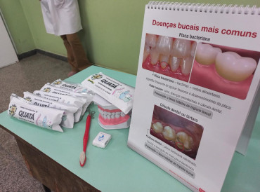 Foto 44: Saúde Bucal vai até as Escolas Municipais e particulares de Quatá