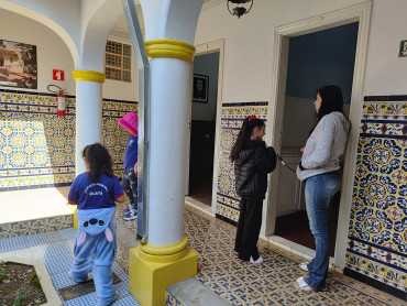 Foto 3: Alunos de Quatá visitam o Museu Índia Vanuíre em Tupã