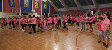 Foto 104: Aulão de Zumba e Ritmos: em especial ao Outubro Rosa!
