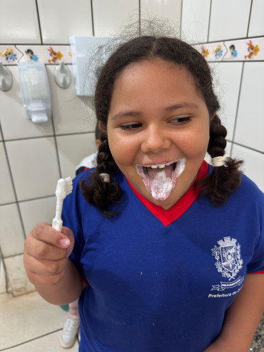 Foto 64: Saúde Bucal vai até as Escolas Municipais e particulares de Quatá