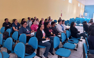 Foto 3: Profissionais da Saúde de Quatá participam de treinamento sobre o Novo Financiamento da APS