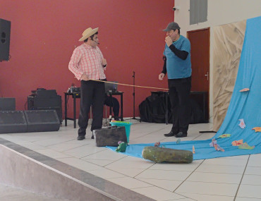 Foto 14: Peça teatral realizada em Quatá conscientiza alunos sobre a importância dos rios e das mudanças climáticas