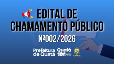 Edital de Chamamento Público - Nº002/2026